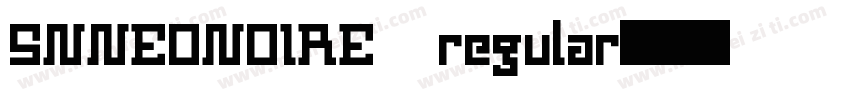SNNEONOIRE regular字体转换